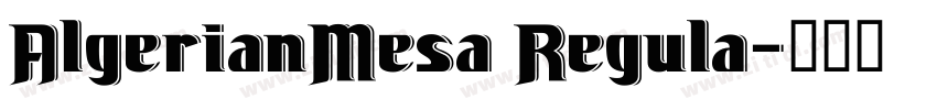 AlgerianMesa Regula字体转换